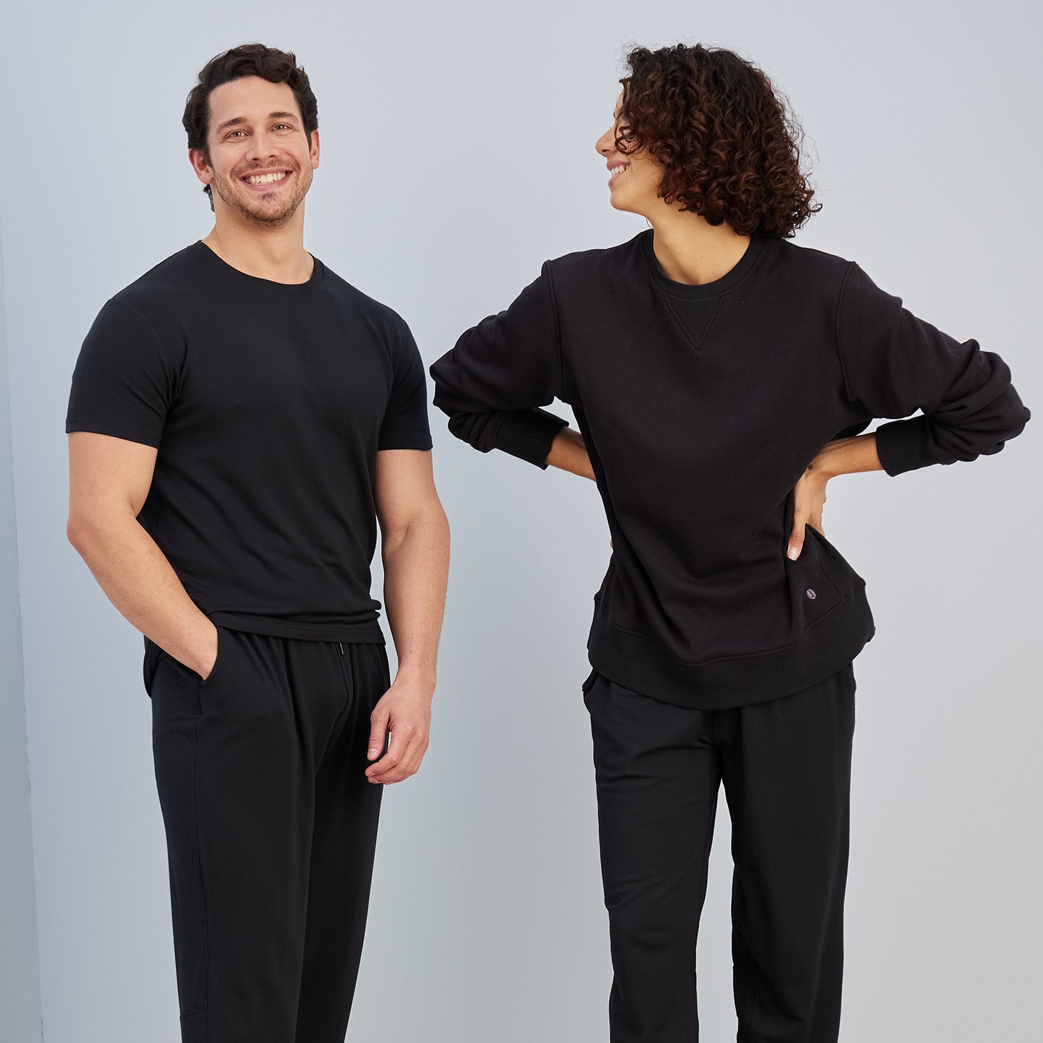 modelsizing1: Thomas is 5’10” and wearing a medium. | modelsizing1: Sharee is 5’9” and wearing a small. | type: unisex