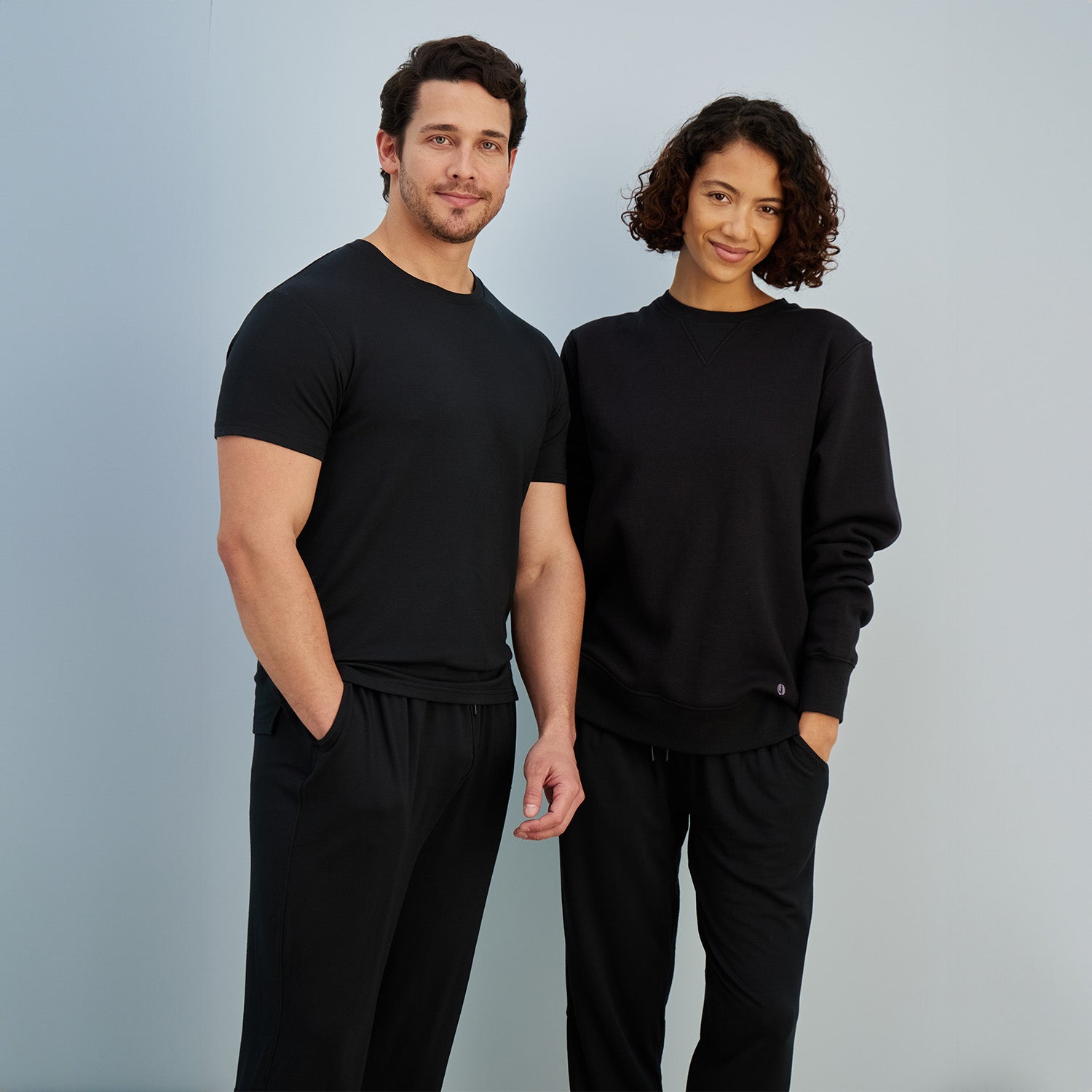 modelsizing1: Thomas is 5’10” and wearing a medium. | modelsizing1: Sharee is 5’9” and wearing a small. | type: unisex
