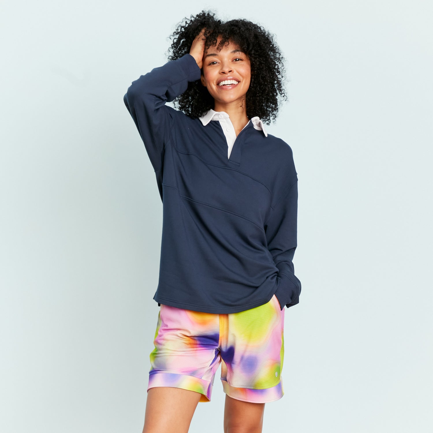 modelsizing1: Marisa is 5’8” and wearing a small. | first: womens, best-sellers, tops, bottoms | type: women