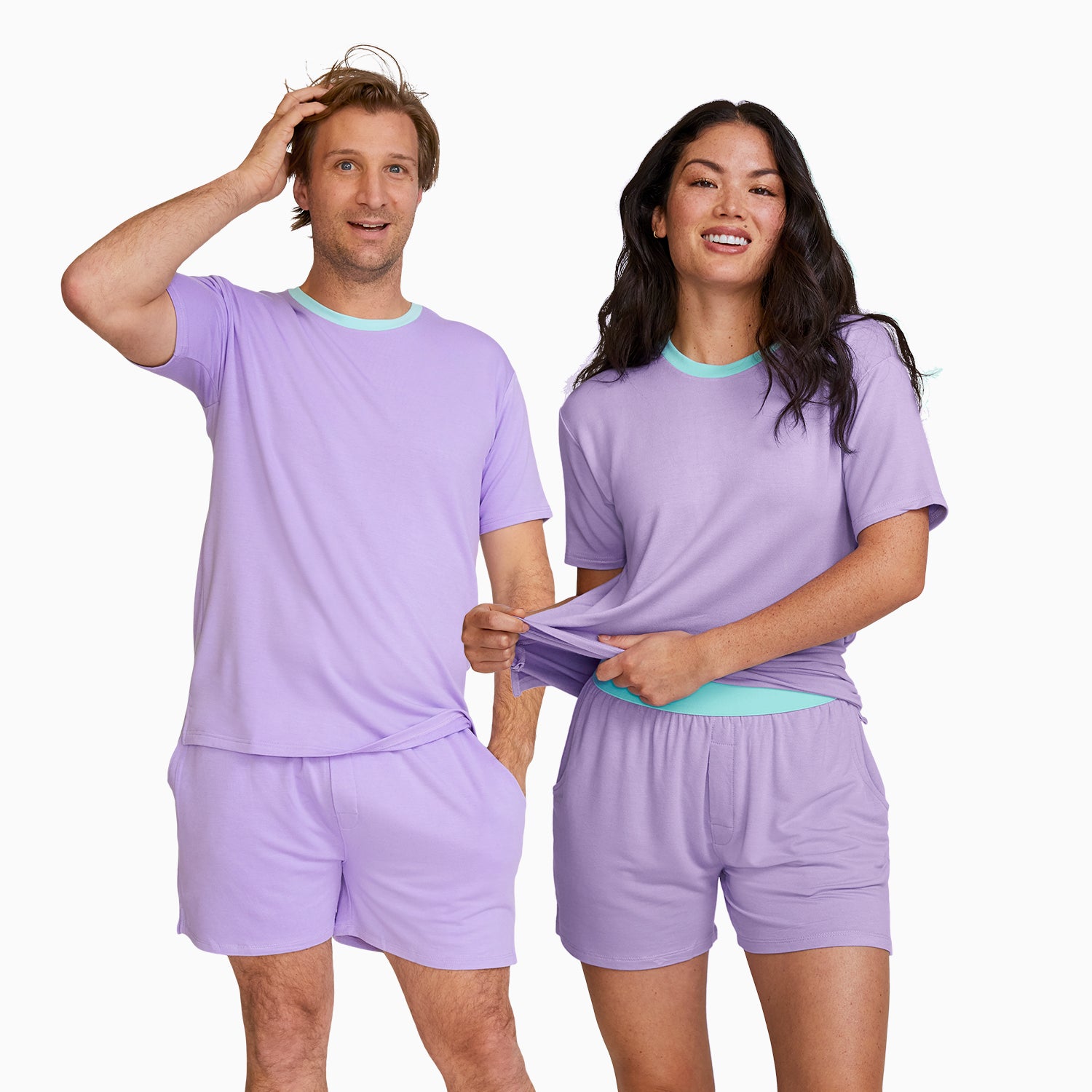 modelsizing1: Andy is 6'1" and wearing a medium. | modelsizing2: Megan is 5'6" and wearing a small. | first: mens, womens, best-sellers, tops, bottoms | type: unisex