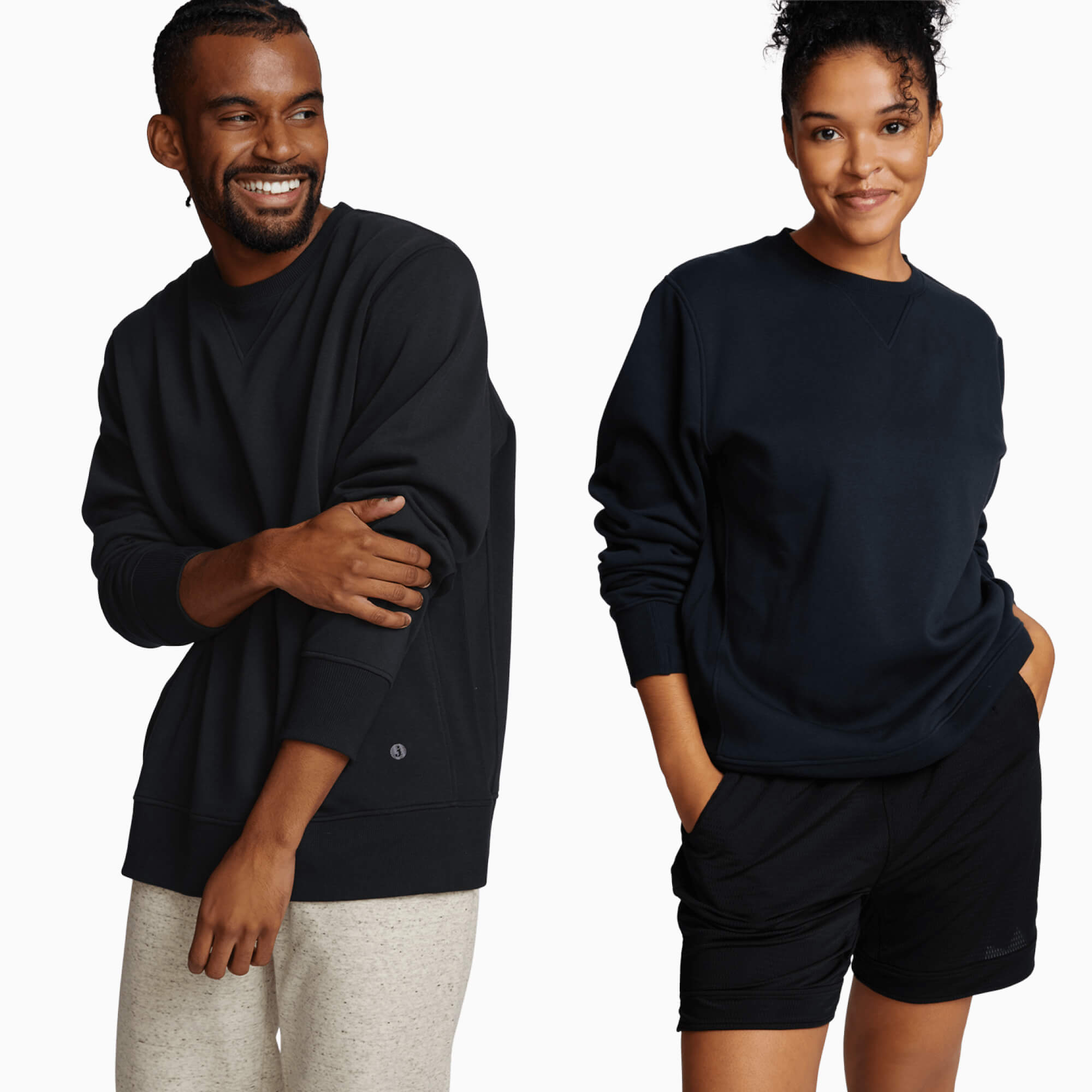 modelsizing1: Blest is 5’8” and wearing a medium. | modelsizing2: Marisa is 5’8” and wearing a small. | first: chilluxe, bestsellers, tops | type: unisex